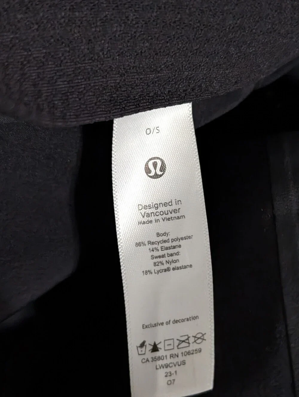 Lululemon Womens Hat Black Fast And Free Running Cap Active One Size